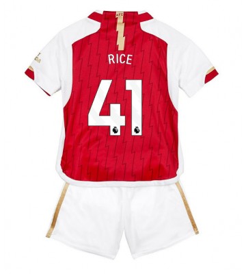 Arsenal Declan Rice #41 Hemmakläder Barn 2023-24 Kortärmad (+ Korta byxor)
